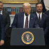 Triple H Brings WWE Theatrics to the White House With Viral Water Spit Entrance
